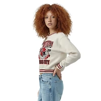Women's Champion  Cream Kansas City Chiefs Reverse Weave Fleece Sweatshirt