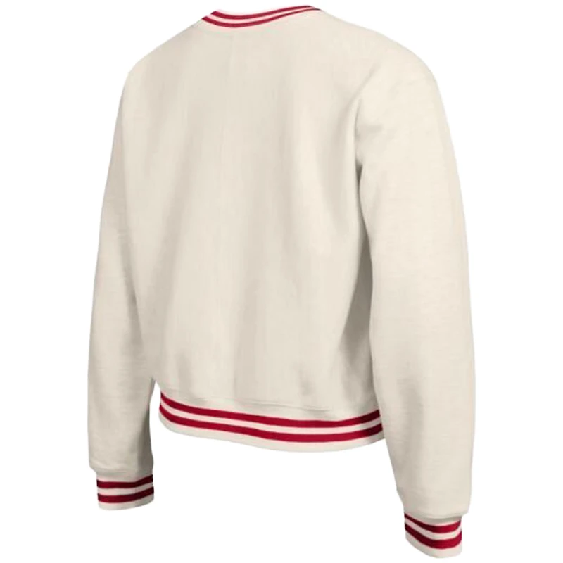 Women's Champion Cream Kansas City Chiefs Reverse Weave Fleece Sweatshirt