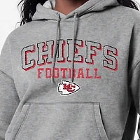 Women's Champion Gray Kansas City Chiefs Triumph Tri-Blend Hoodie