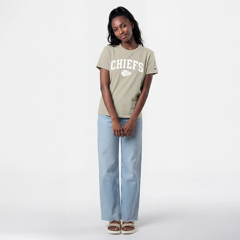 Women's Champion  Light Brown Kansas City Chiefs Cocoa Butter T-Shirt