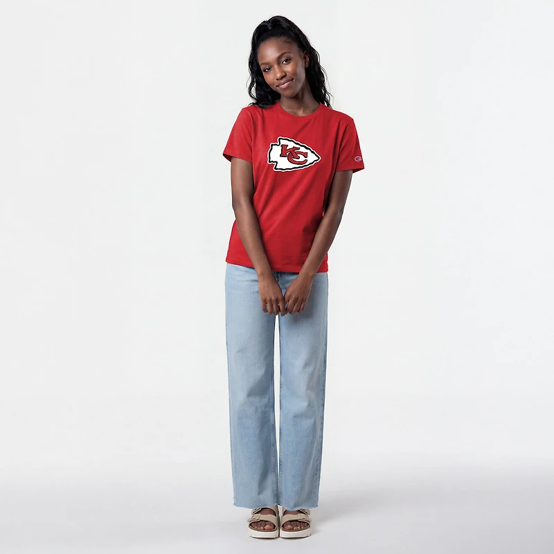 Women's Champion Red Kansas City Chiefs Logo T-Shirt
