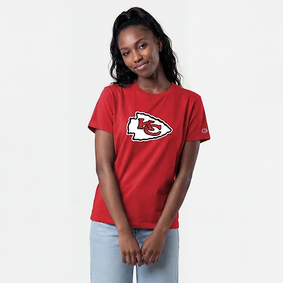 Women's Champion  Red Kansas City Chiefs Logo T-Shirt