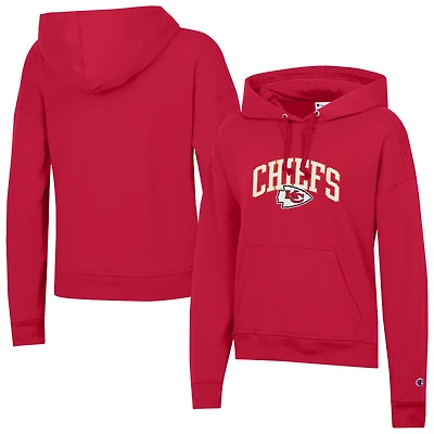 Sweat à capuche Powerblend rouge pour femme Champion des Kansas City Chiefs