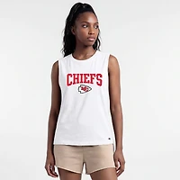 Women's Champion  White Kansas City Chiefs Muscle Tank Top