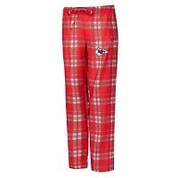 Women's Concepts Sport  Heather Gray/Red Kansas City Chiefs Regulate Plaid Tank Top & Pants Sleep Set