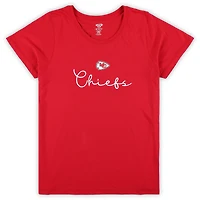 Women's Concepts Sport Kansas City Chiefs Plus Script Top & Pants Sleep Set