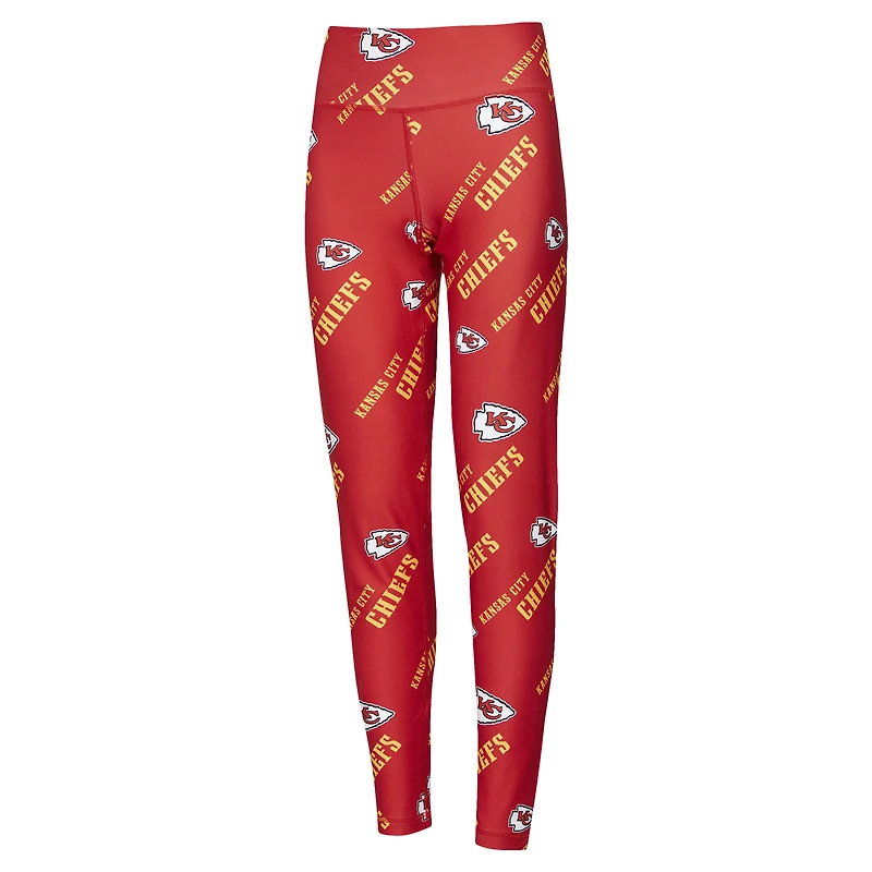 Women's Concepts Sport Red Kansas City Chiefs Breakthrough Allover Print Knit Sleep Leggings