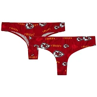 String rouge à imprimé mosaïque Kansas City Chiefs pour femme Concepts Sport