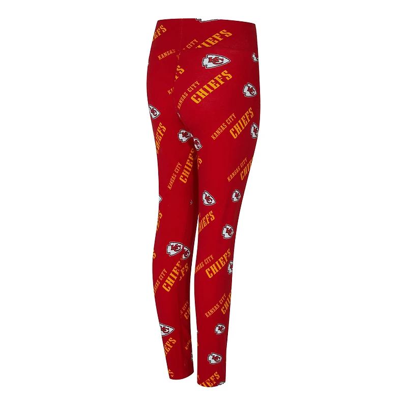 Leggings Concepts Sport rouges à imprimé mosaïque des Chiefs de Kansas City pour femme