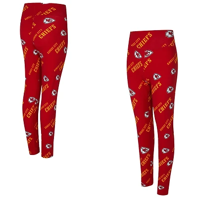 Leggings Concepts Sport rouges à imprimé mosaïque des Chiefs de Kansas City pour femme