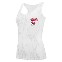 Women's Concepts Sport White Kansas City Chiefs Plus Quartz Tank Top & Shorts Set