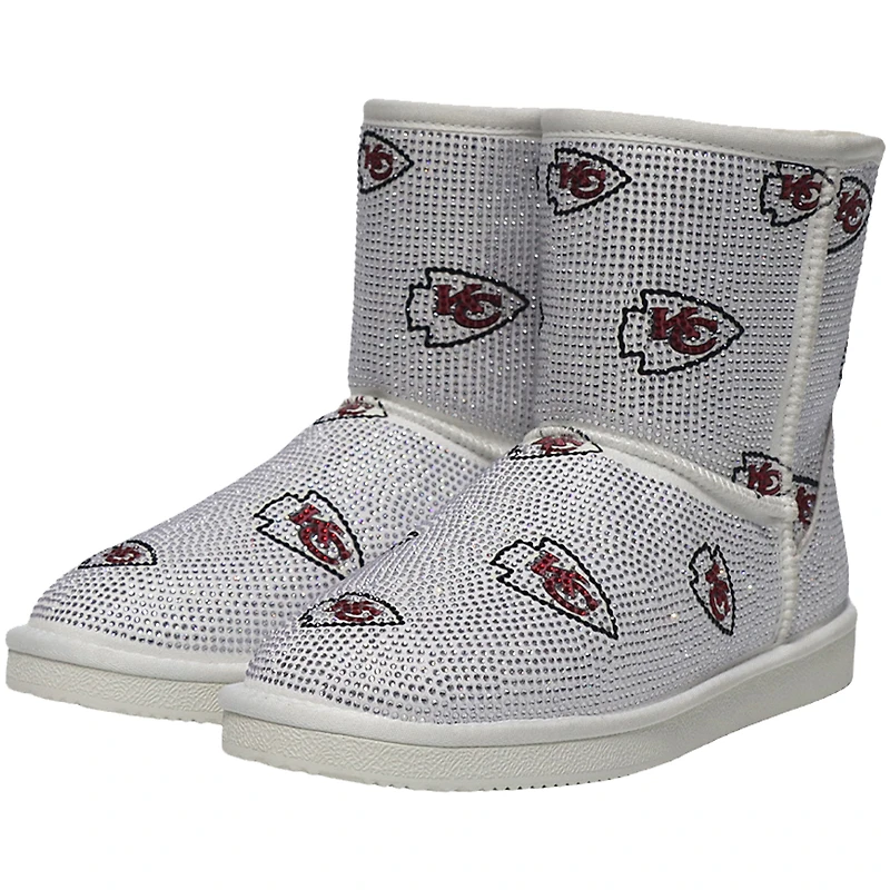 Women's Cuce  Kansas City Chiefs Logo Pull on Ankle Boots