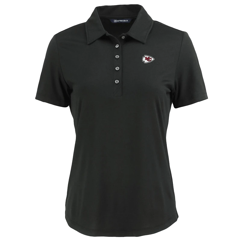 Polo Coastline Epic Comfort Eco recyclé noir pour femme des Chiefs de Kansas City