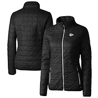 Doudoune isolante entièrement zippée Rainier PrimaLoft Eco pour femme, noire, Cutter & Buck, Kansas City Chiefs