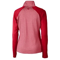 Women's Cutter & Buck Cardinal Kansas City Chiefs Forge Tonal Half-Zip Top