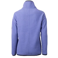 Women's Cutter & Buck  Lavender Kansas City Chiefs Cascade Eco Fleece Half-Zip Jacket