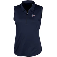 Women's Cutter & Buck Navy Kansas City Chiefs Forge DryTec Stretch Sleeveless Polo