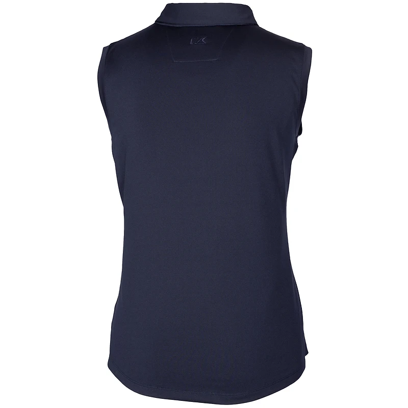 Polo sans manches extensible Forge DryTec bleu marine pour femme Cutter & Buck des Kansas City Chiefs