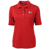 Polo recyclé Team Virtue Eco Pique pour femme, rouge Cutter & Buck, des Kansas City Chiefs