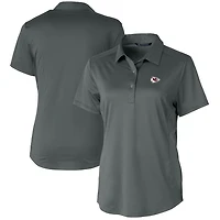 Polo extensible texturé Prospect pour femme Cutter & Buck Steel des Kansas City Chiefs