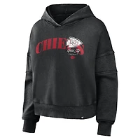 Sweat à capuche Fanatics noir pour femme, modèle Counter Run des Kansas City Chiefs