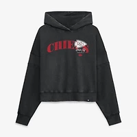 Sweat à capuche Fanatics noir pour femme, modèle Counter Run des Kansas City Chiefs
