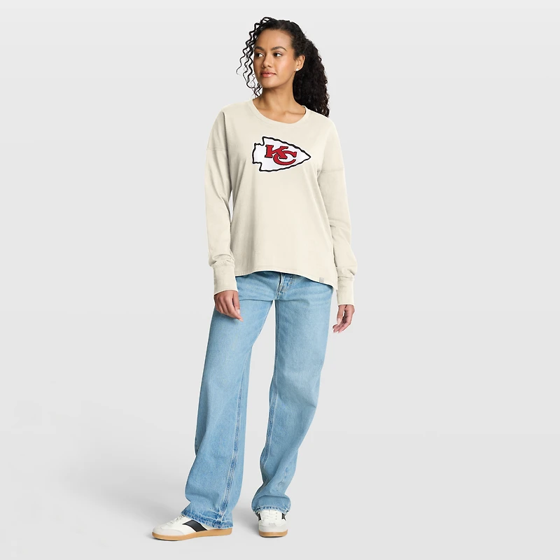 Women's Fanatics Cream Kansas City Chiefs Dove Legacy Long Sleeve T-Shirt