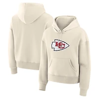 Sweat à capuche pour femme Fanatics Cream Kansas City Chiefs Dove Legacy
