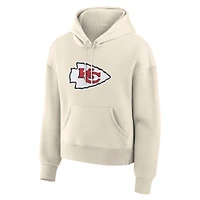 Sweat à capuche pour femme Fanatics Cream Kansas City Chiefs Dove Legacy