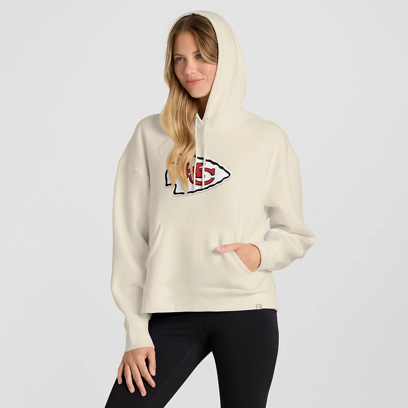 Sweat à capuche pour femme Fanatics Cream Kansas City Chiefs Dove Legacy