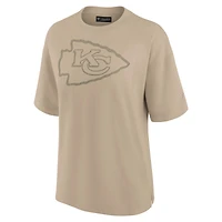T-shirt surdimensionné Fanatics pour femme, kaki, Kansas City Chiefs