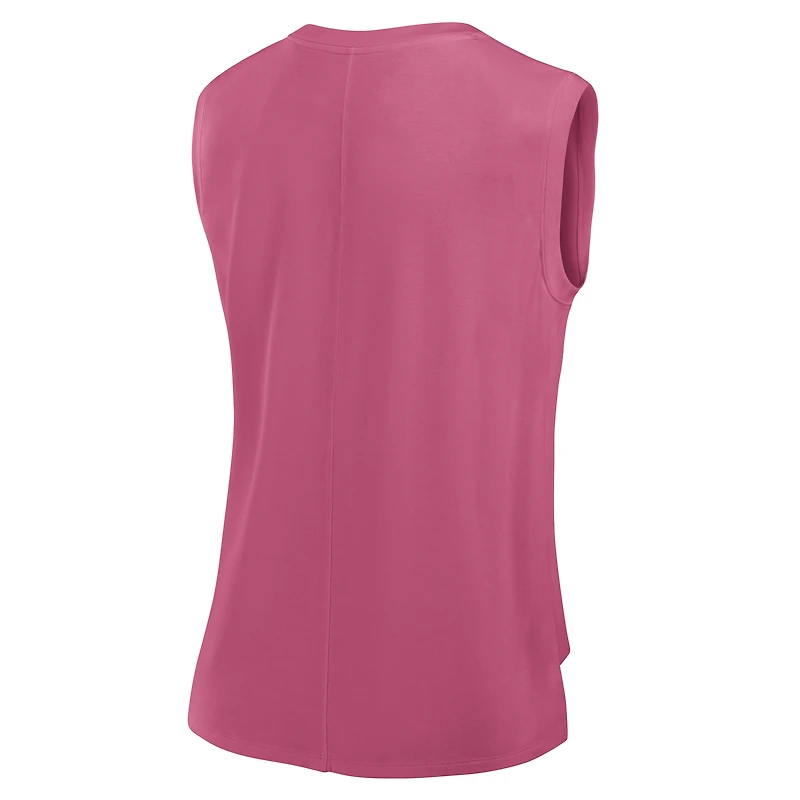 Women's Fanatics Pink Kansas City Chiefs Studio Embrace Tank Top