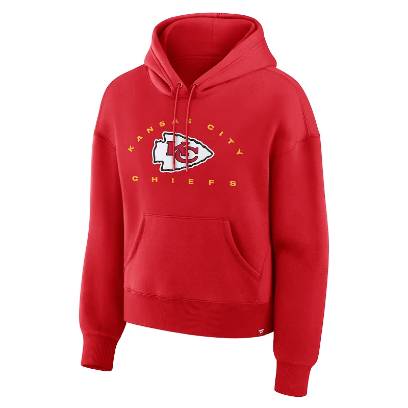 Sweat à capuche rouge pour femmes Fanatics, receveur éligible des Chiefs de Kansas City, Legacy