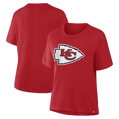 T-shirt Fanatics rouge pour femmes Kansas City Chiefs Essential Legacy