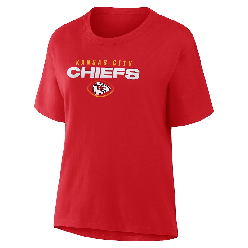 T-shirt Fanatics rouge Kansas City Chiefs Fade Legacy pour femmes