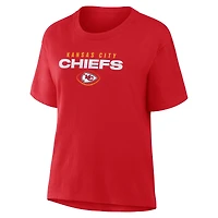 T-shirt Fanatics rouge Kansas City Chiefs Fade Legacy pour femmes