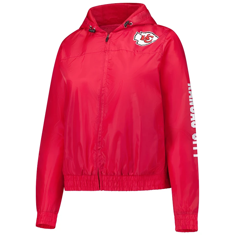 Veste à capuche entièrement zippée pour femme Fanatics Red Kansas City Chiefs