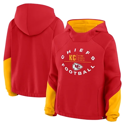 Sweat à capuche surdimensionné Redzone Bubble Screen pour femmes Fanatics Red Kansas City Chiefs