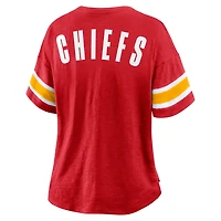 Women's Fanatics Red Kansas City Chiefs Redzone Curl Route T-Shirt