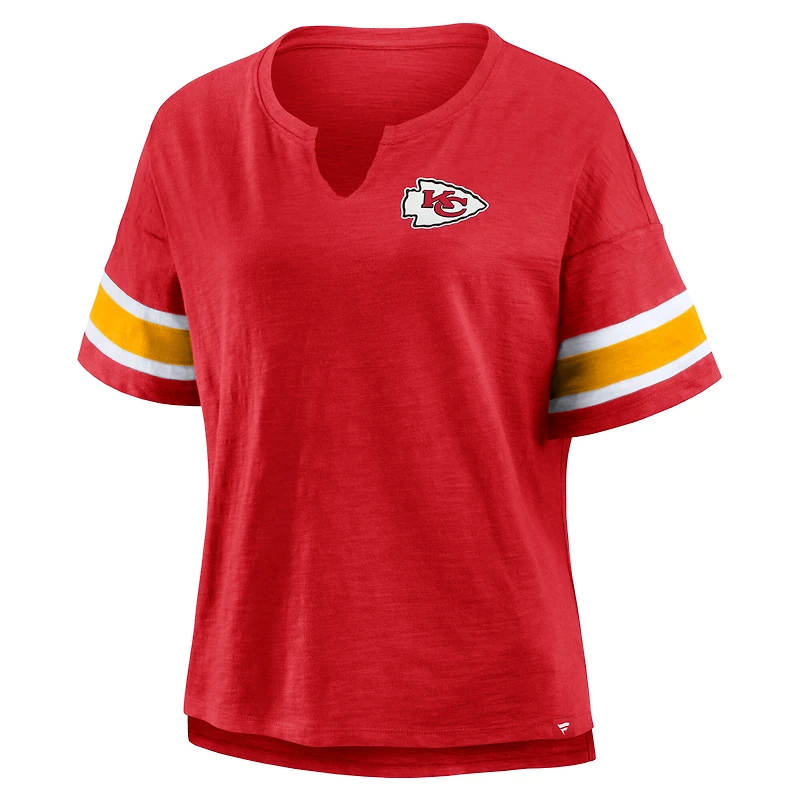 Women's Fanatics Red Kansas City Chiefs Redzone Curl Route T-Shirt