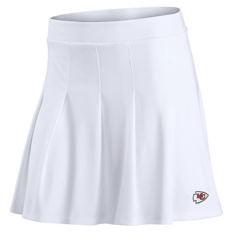 Women's Fanatics White Kansas City Chiefs Primary Logo Tennis Skort