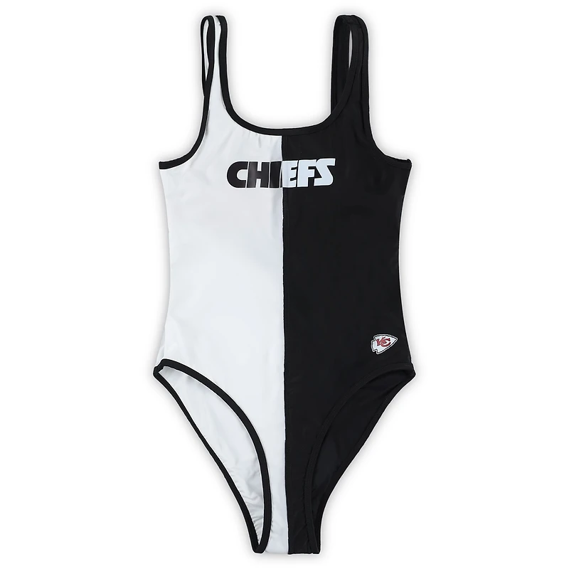 Maillot de bain une pièce G-III 4Her par Carl Banks pour femmes, noir/blanc