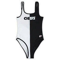 Maillot de bain une pièce G-III 4Her par Carl Banks pour femmes, noir/blanc