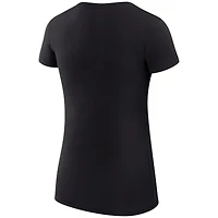 T-shirt à col rond léger et coupe ultra-ajustée G-III 4Her par Carl Banks pour femme, motif City Team des Kansas Chiefs, noir