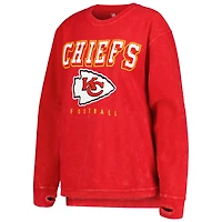 Sweat-shirt en velours côtelé confortable pour femme G-III 4Her by Carl Banks Kansas City Chiefs rouge