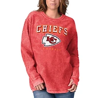 Women's G-III 4Her by Carl Banks Red Kansas City Chiefs Comfy Cord Pullover Sweatshirt