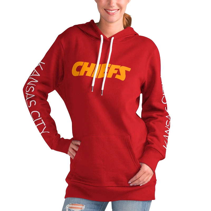 Sweat à capuche rouge G-III 4Her pour femme par Carl Banks Kansas City Chiefs Extra Inning