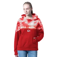 Women's G-III 4Her by Carl Banks  Red Kansas City Chiefs One's Match Tie-Dye Hoodie