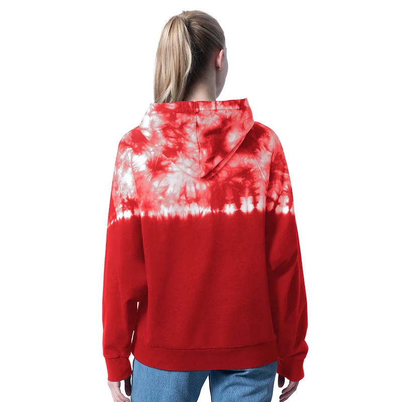Women's G-III 4Her by Carl Banks  Red Kansas City Chiefs One's Match Tie-Dye Hoodie