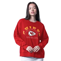 Sweat-shirt surdimensionné rouge G-III 4Her pour femme de Carl Banks, motif Kansas City Chiefs